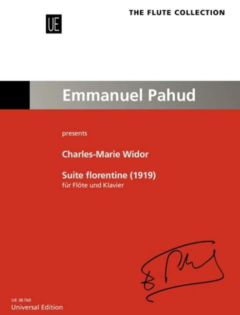 Suite Florentine, Emmanuel Pahud presents, for flute and piano, Score