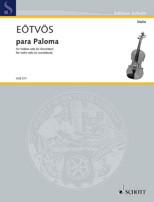 Para Paloma, for violin solo (in scordatura)