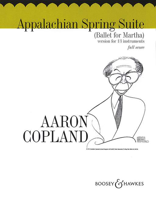Appalachian Spring Suite, Ballet for Martha, for 13 instruments, Score