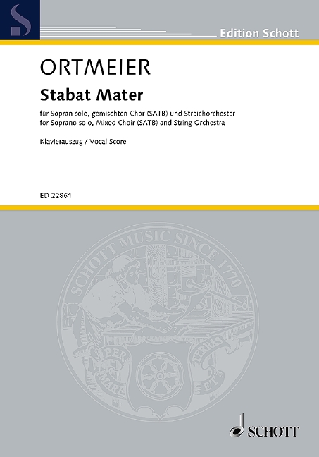 Stabat Mater, for soprano solo, mixed choir (SATB) and string orchestra, Piano reduction