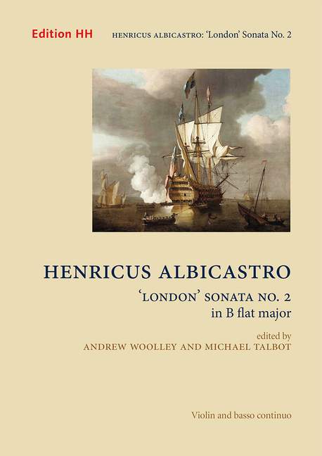 London' Sonata No 2 in B flat major, for violin and basso continuo, Score and parts