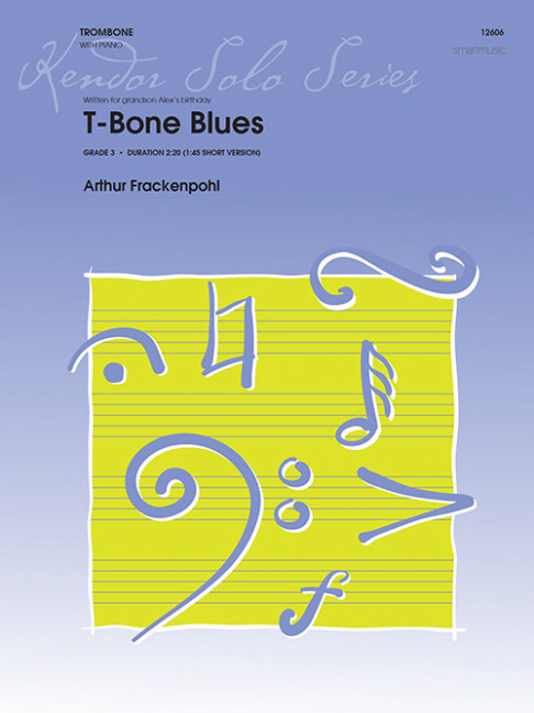 T-Bone Blues, for trombone and piano, Score and part