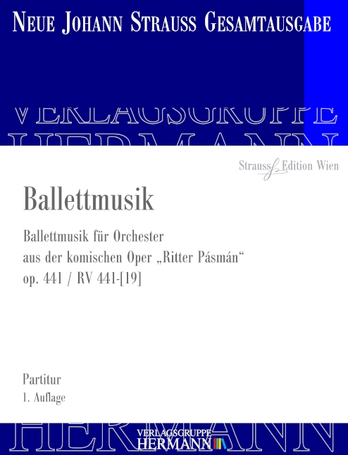 Ballettmusik op. 441 RV 441-[19], Ballettmusik für Orchester - aus Ritter Pásmán - 1. Auflage, for orchestra, Score