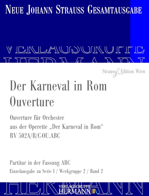 Ouverture RV 502A/B/C-OU.ABC, Ouverture für Orchester - aus Der Karneval in Rom - 2. Auflage, for orchestra, Score