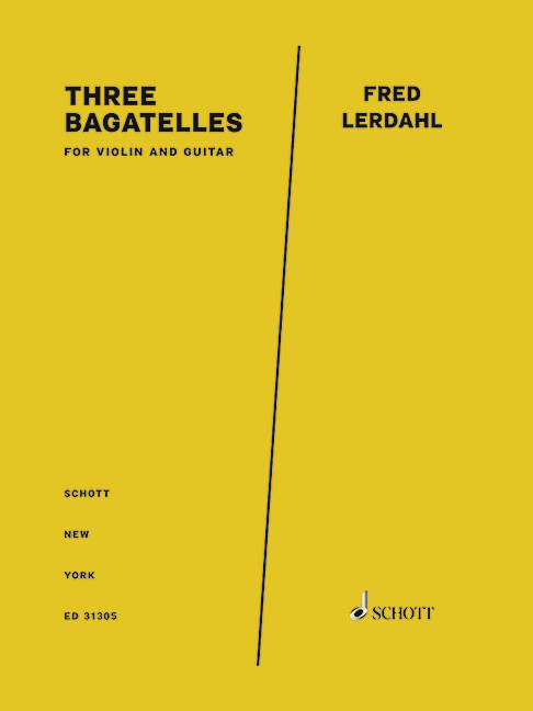 Three Bagatelles, for violin and guitar, Score