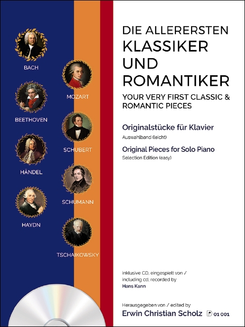 Die allerersten Klassiker und Romantiker op. 12 Vol. 1, Originalstücke für Klavier (leicht)
