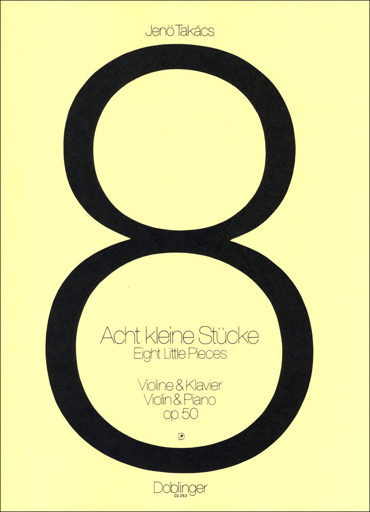 Acht kleine Stücke op. 50, for violin and piano