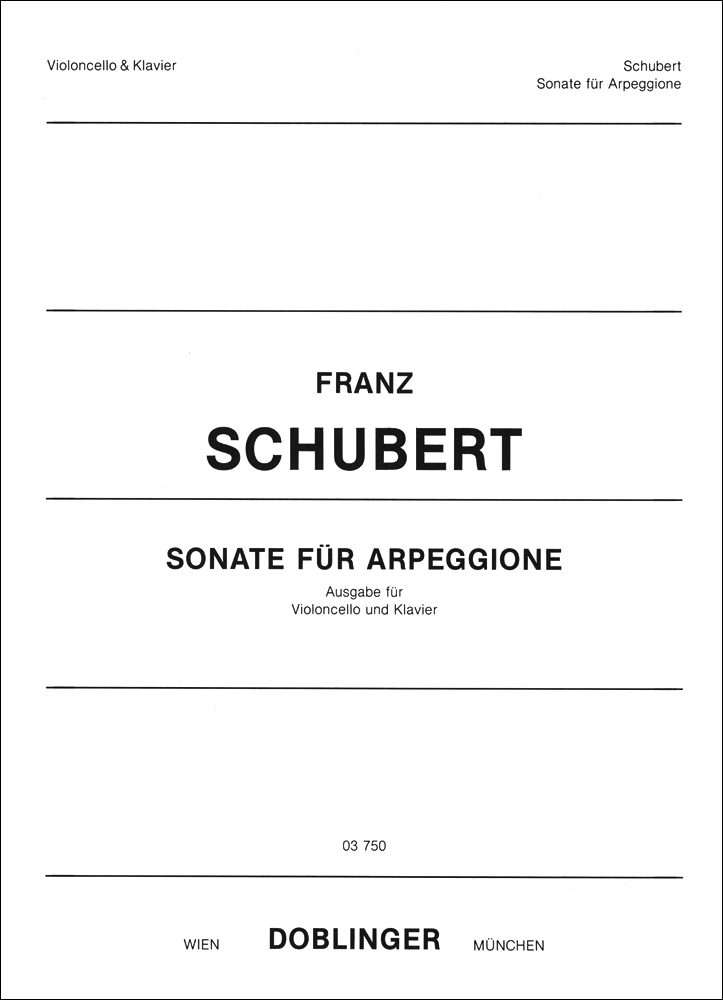 Sonate für Arpeggione D 821, for cello and piano