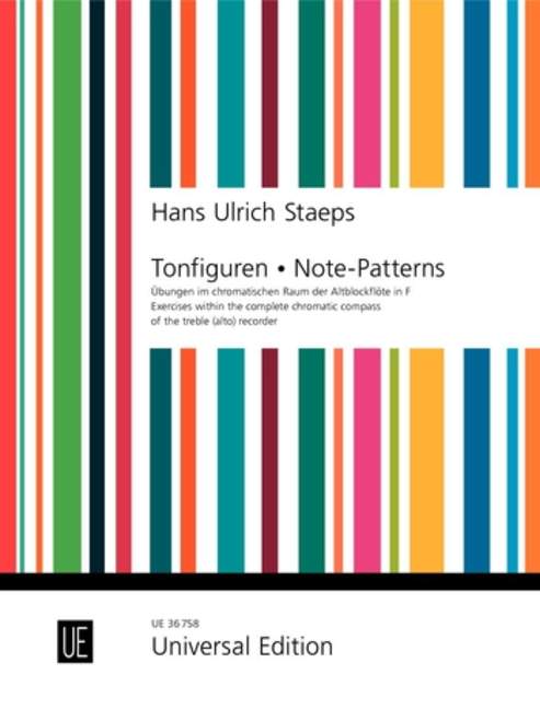 Note-Patterns, Exercises within the complete chromatic compass, for treble recorder, Score