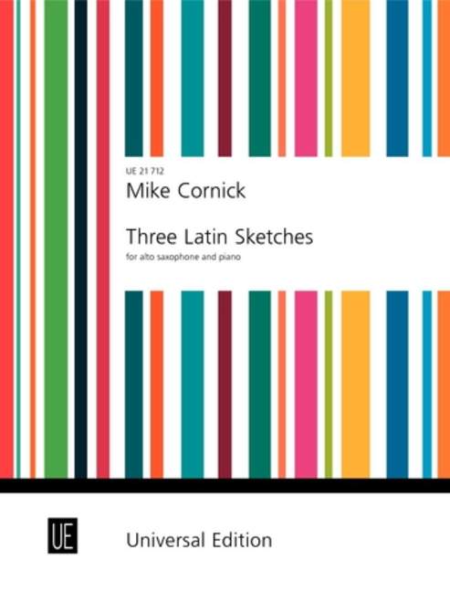 Three Latin Sketches, for alto saxophone and piano, Score