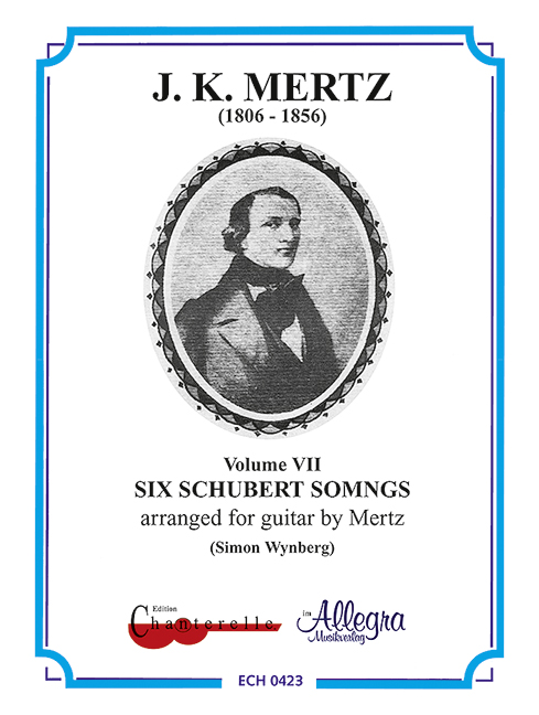 6 Schubert Songs 7, arranged for guitar