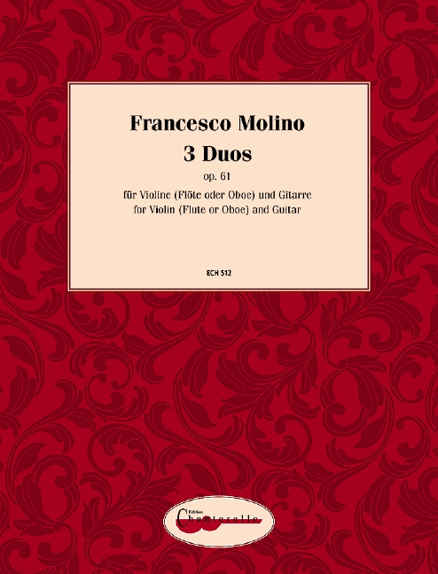 3 Duos op. 61, for flute (oboe/violin) and guitar
