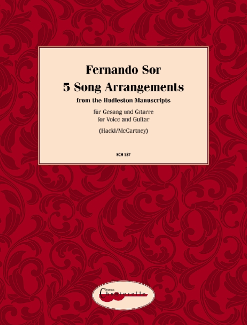 5 Song Arrangements, from the Hudleston Manuscripts, for voice and guitar, Performing score