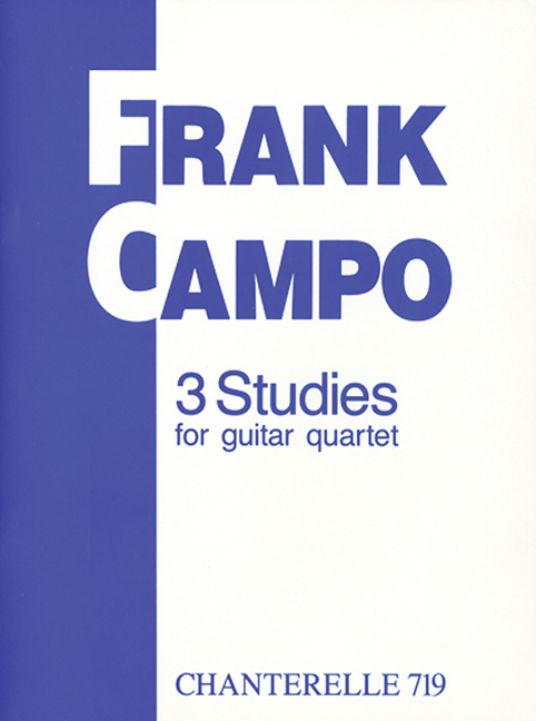 3 Studies, for 4 guitars, Score and parts