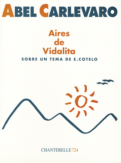 Aires de Vidalita, sobre un tema de E. Cotelo, for guitar