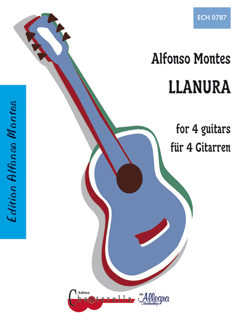 Llanura, for 4 guitars, Score and parts