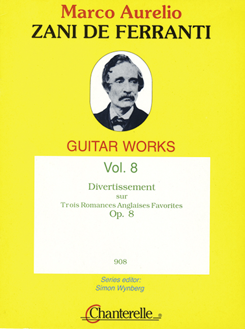 Divertissement op. 8 Vol. 8, sur 3 Romances Anglaises Favorites, for guitar