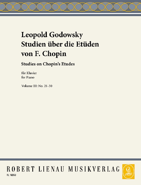 Studies on Chopin's Etudes Vol. 3 No. 21-30, for piano