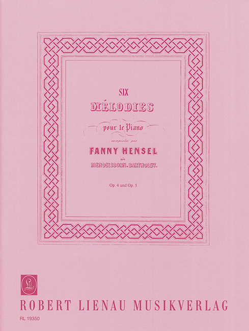Six Mélodies op. 4 et 5, for piano