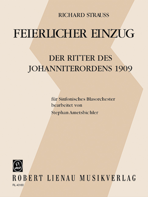 Feierlicher Einzug (Festival Procession), New arrangement for modern symphonic wind band, Score