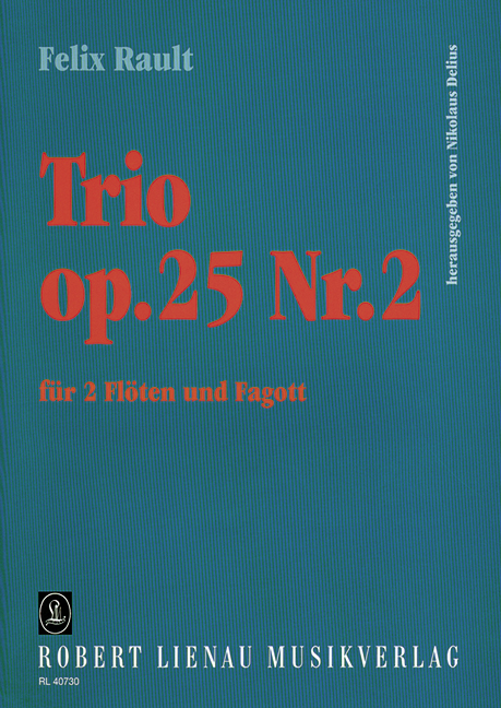 Trio op. 25,2, for 2 flutes and bassoon, Score and parts