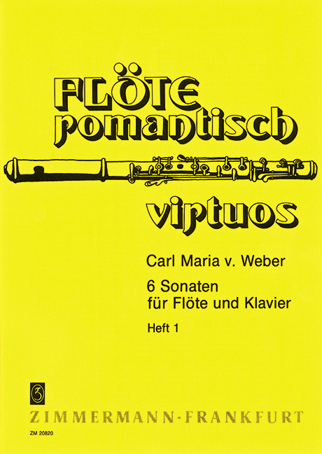 Six Sonatas Jähns-Verz. 99-104 Vol. 1, Nach dem Autograph und dem Erstdruck von 1811, for flute (violin) and piano