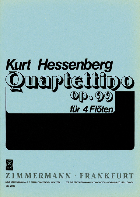 Quartettino op. 99, for 3 flutes and alto flute in G