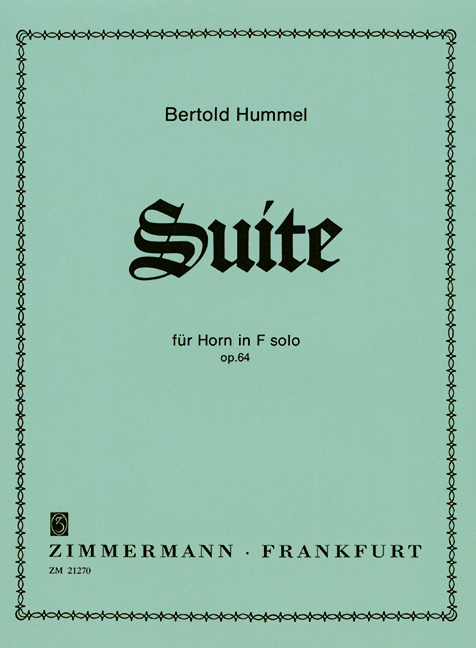 Suite op. 64, for horn in F