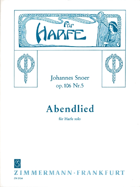 Evening Song op. 106/5, for harp