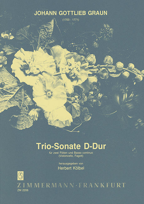Triosonata D major, for 2 flutes and basso continuo (cello, bassoon)