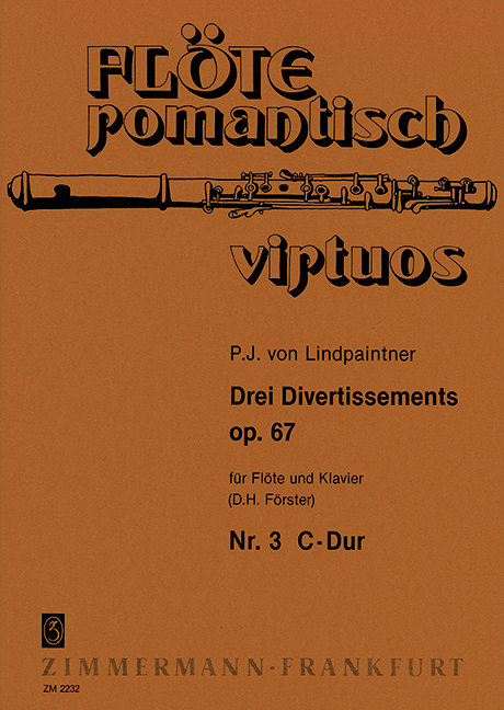 Three Divertissements op. 67/3, No. 3 C major, for flute and piano