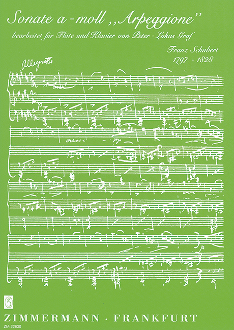 Sonata A minor ?Arpeggione?, for flute and piano