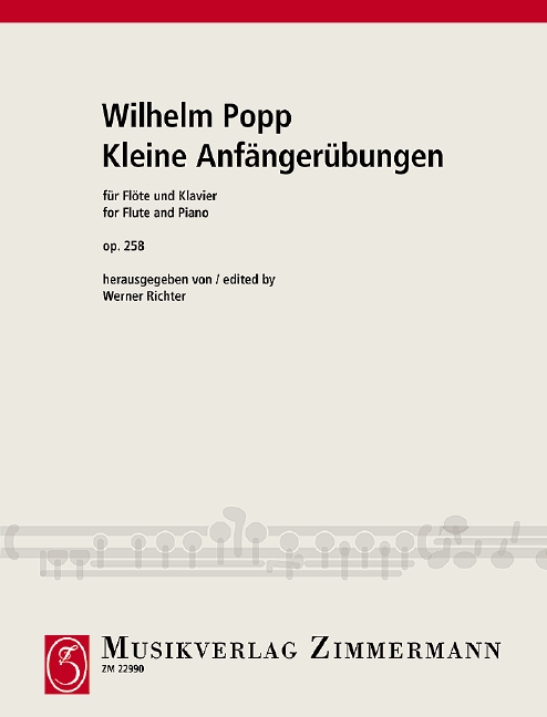 Short Exercises for Beginners op. 258, for flute and piano