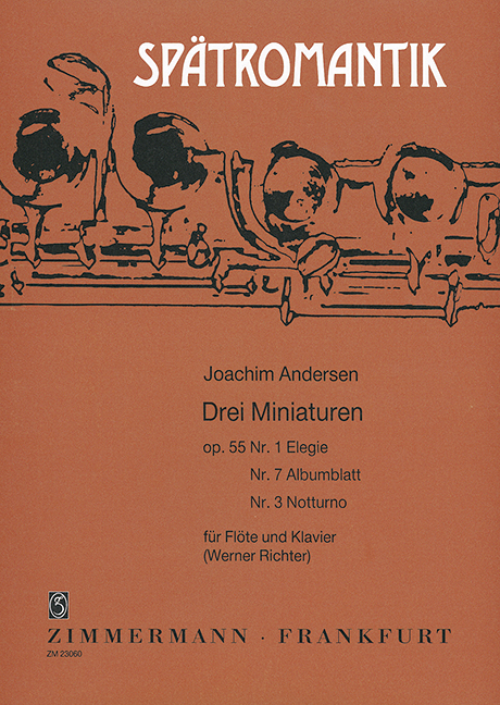 Three Miniatures op. 55/1/7/3, for flute and piano