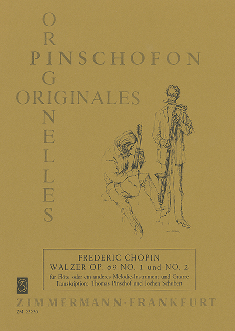 Valse op. 69/1 und 2, for flute (violin) and guitar
