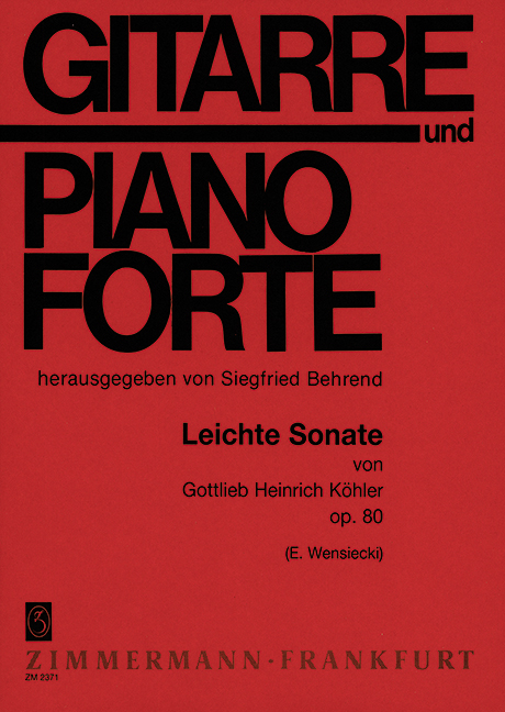 Easy Sonata op. 80, for guitar and piano