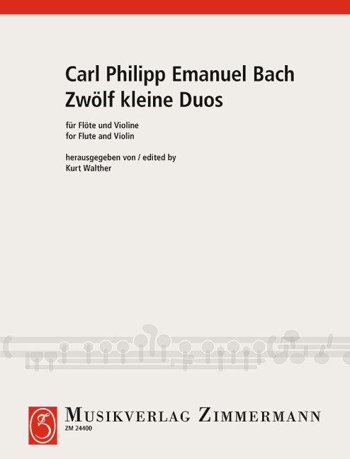 12 Short Duets, for flute and violin