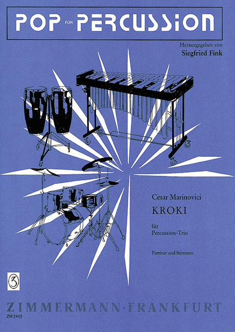 Kroki, for percussion (Trio), Score and parts