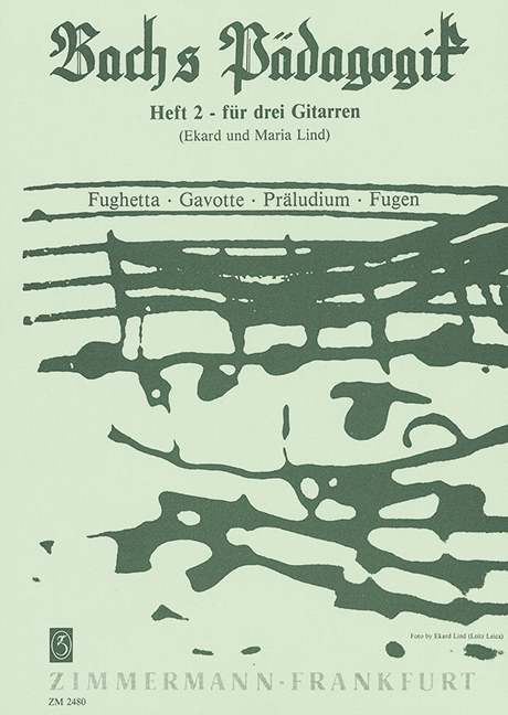 Bach's Educational Theory Book 2, Fughetta, Fugen, Gavotte, Präludium, for 3 guitars, Score and parts