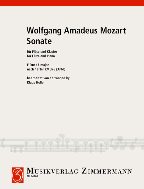 Sonata F major KV 376 (374d), for flute and piano