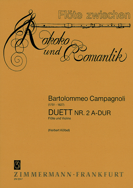 Duet No. 2 A major, for flute and violin