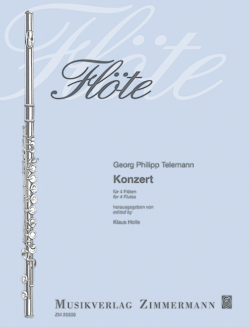 Concerto F major, for 4 flutes
