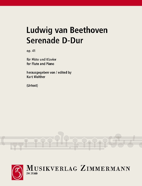 Serenade D major op. 41, Urtext, for flute and piano