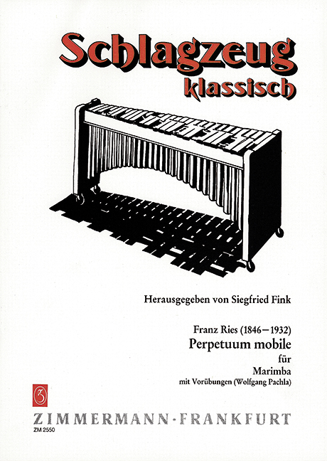 Perpetuum mobile, for marimba