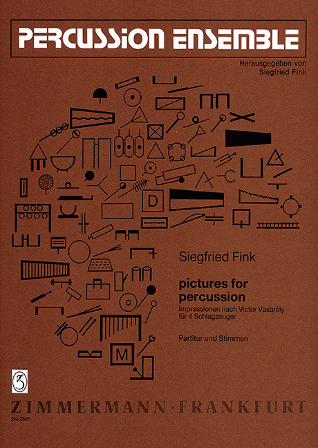 Pictures for Percussion, Impressions on Victor Vasarély, for percussion (4 player), Score and parts