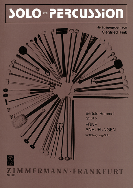 Five Invocations op. 81b, for percussion