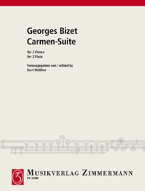 Carmen Suite, for 2 flutes, Score and parts