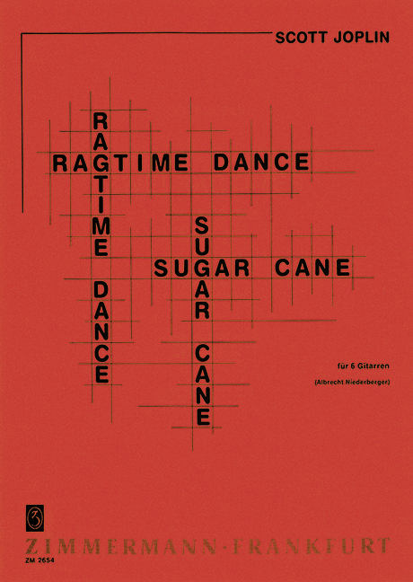Ragtime Dance / Sugar Cane, for 6 guitars, Score and parts