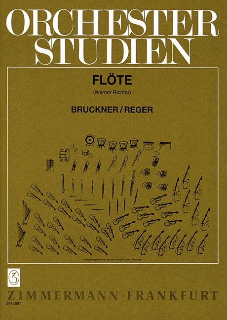 Orchestra Studies for Flute, Bruckner, Reger