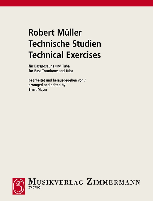 Technical Exercises, for bass trombone and tuba